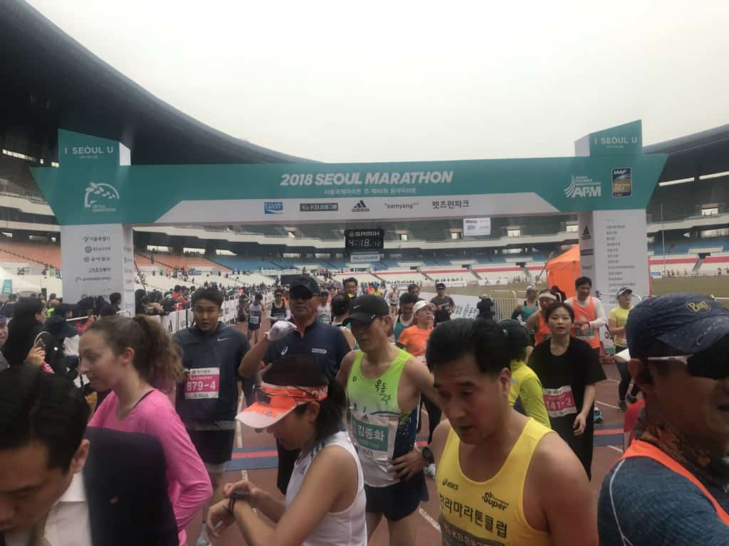 seoul marathon - finishl ine